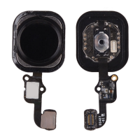 Home Button with Flex Cable Ribbon, Home Button Connector for iPhone 6S/ 6S Plus(High Quality) - Black PH-HB-IP-00104BKA
