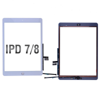 Touch Screen Digitizer With Home Button and Home Button Flex Cable for iPad 7(2019)/ iPad 8 (2020) (High Quality) - White PH-TOU-IP-000890WHA