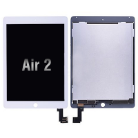LCD with Touch Screen Digitizer for iPad Air 2(Wake/ Sleep Sensor Installed)   (Refurbished) - White PH-LCD-IP-00061WH