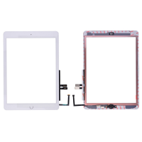 Touch Screen Digitizer With Home Button and Home Button Flex Cable for iPad 6(2018) A1893 A1954(High Quality) - White PH-TOU-IP-00066WHA