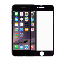Full Cover Tempered Glass Screen Protector for iPhone 6 - Black(Retail Packaging) MT-SP-IP-001882BK