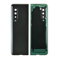 PH-HO-SS-002503BK Back Cover with Camera Glass Lens and Adhesive Tape for Samsung Galaxy Fold F900U - Cosmos Black