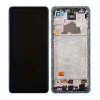 OLED Screen Digitizer Assembly with Frame for Samsung Galaxy A72 5G A726 - Awesome Blue   (Refurbished)  PH-LCD-SS-003223BU