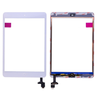 Touch Screen Digitizer Assembly With home button and IC Control Circuit, Logic Board Flex Cable for iPad mini/ iPad mini 2 (High Quality) - White PH-TOU-IP-00023WHA