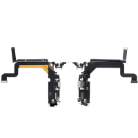 Charging Port with Flex Cable for iPhone 14 Pro Max (Service Pack)  - Silver PH-CF-IP-005811SLA