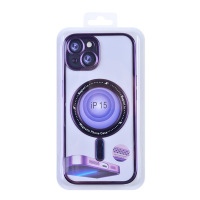 Magnetic Soft Phone Case for iPhone 15 - Purple MT-TC-IP-00057PL