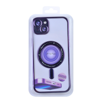Magnetic Soft Phone Case for iPhone 15 Plus - Purple MT-TC-IP-00058PL