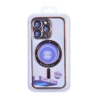 Magnetic Soft Phone Case for iPhone 15 Pro - Pink MT-TC-IP-00059PK