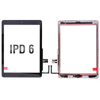 Touch Screen Digitizer With Home Button and Home Button Flex Cable for iPad 6(2018) A1893 A1954(High Quality) - Black PH-TOU-IP-00066BKA